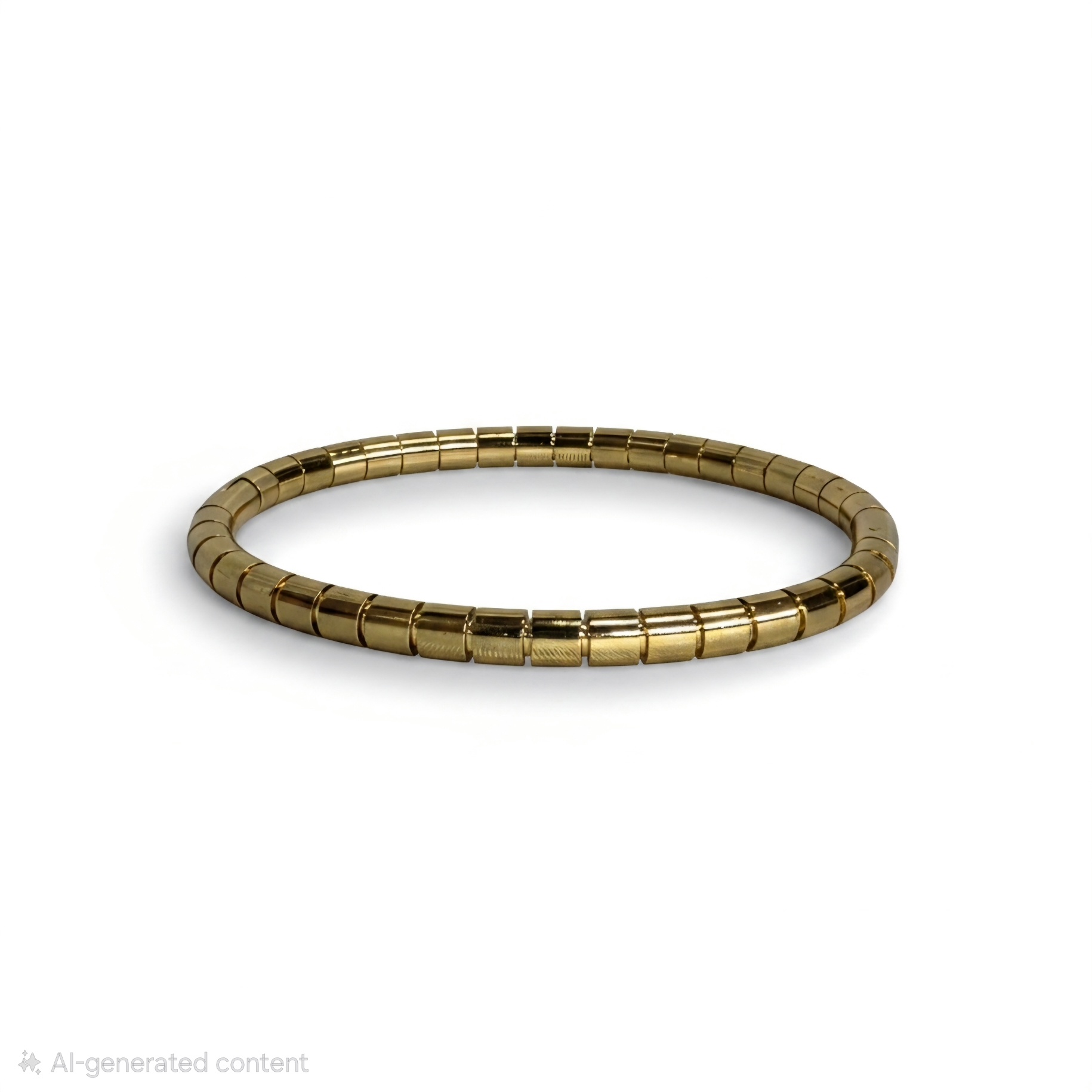 Classic Gold Link Bamboo Bracelet
